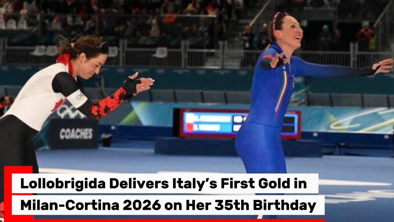 Конькобежка Франческа Лоллобриджида завоевала первую золотую медаль для Италии на Олимпийских игр...
