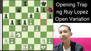 Opening Trap of Ruy Lopez Open Variation | Tagalog Chess Tutorial