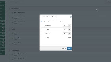 Canvas Gradebook Setup