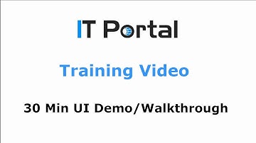 IT Portal UI Demo Walkthrough