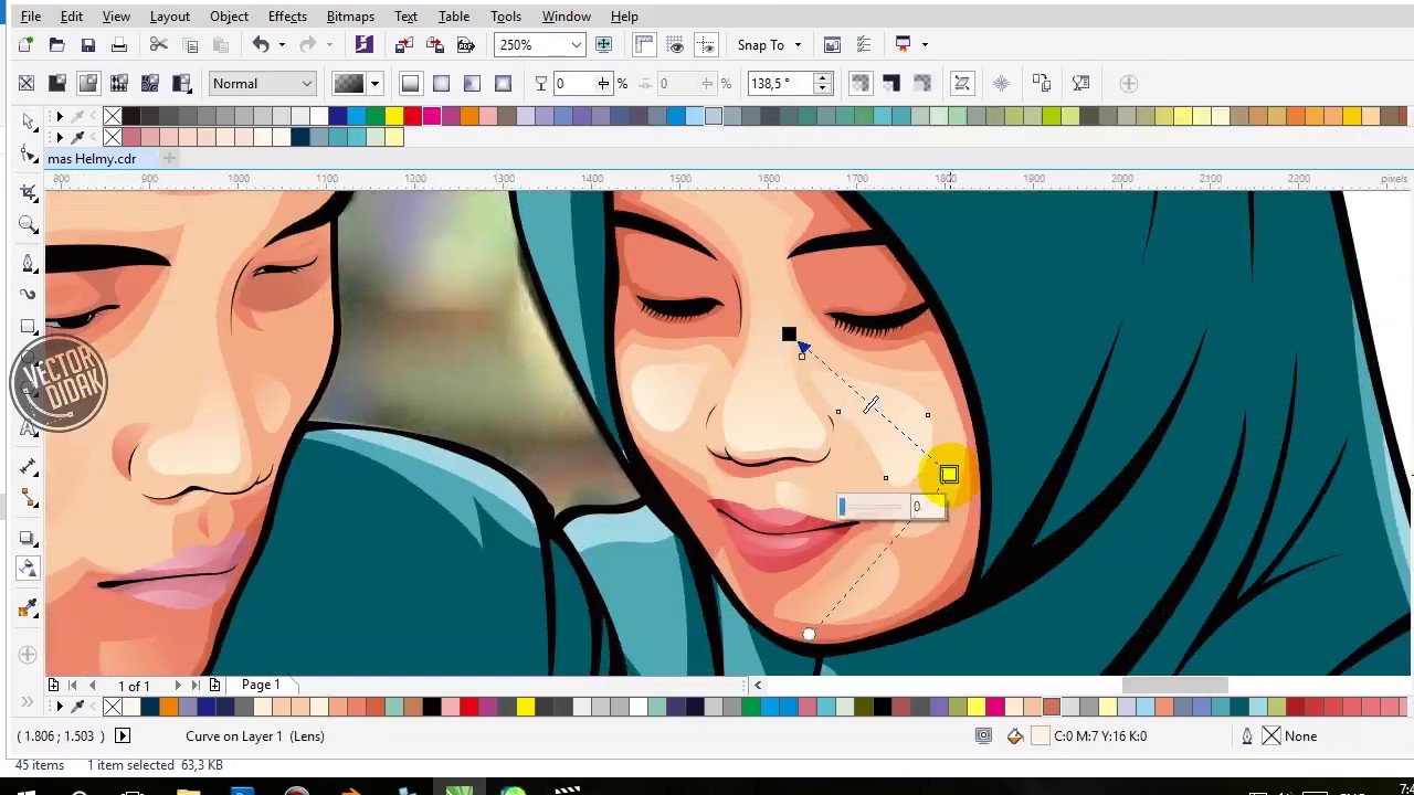 Cara Membuat Gambar  Vector dengan Coreldraw  Couple 