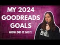 My 2024 Goodreads Challenge Overview ft. My 2025 Reading Goal
