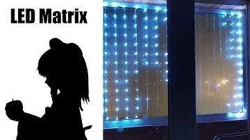 Bad Apple on window (like real glass, not os) - WS2812B matrix