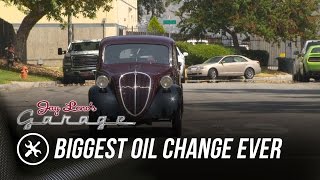 Biggest Oil Change Ever - Jay Leno's Garage