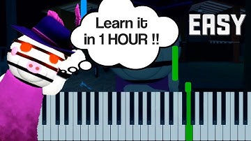 Piggy  Roblox - Zizzy Song - EASY Piano tutorial