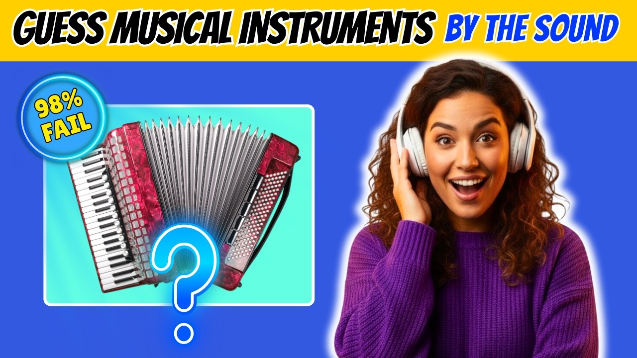 [AUDITORY IQ] | Identify the Musical Instrument | Only 5% Score 60/60 🧠 ...