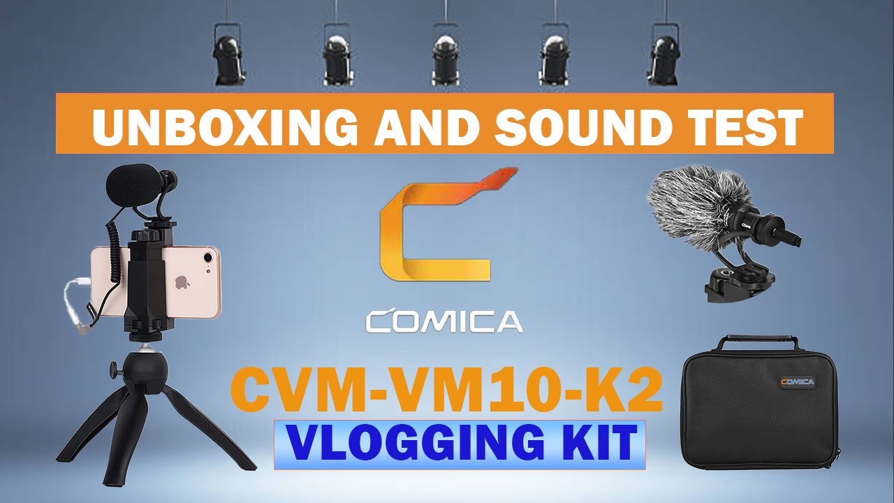 KIT VIDEO SMARTPHONE MICROFONO CVM-VM10-K2 CON TREPPIEDE PER SMARTPHONE
