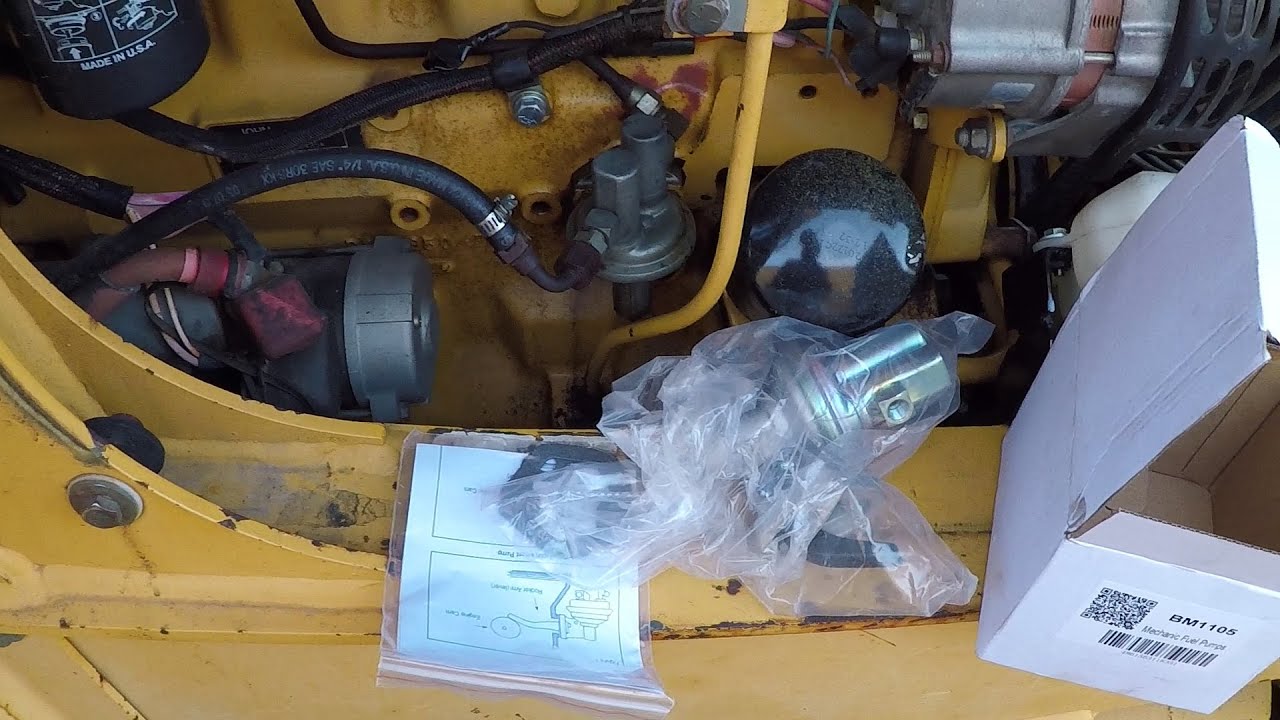 John Deere 310 Replace Fuel Pump YouTube