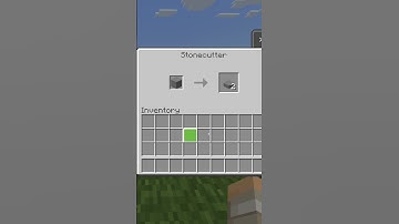 How to Make Stone Slabs With a Stone Cutter in Minecraft #Shorts