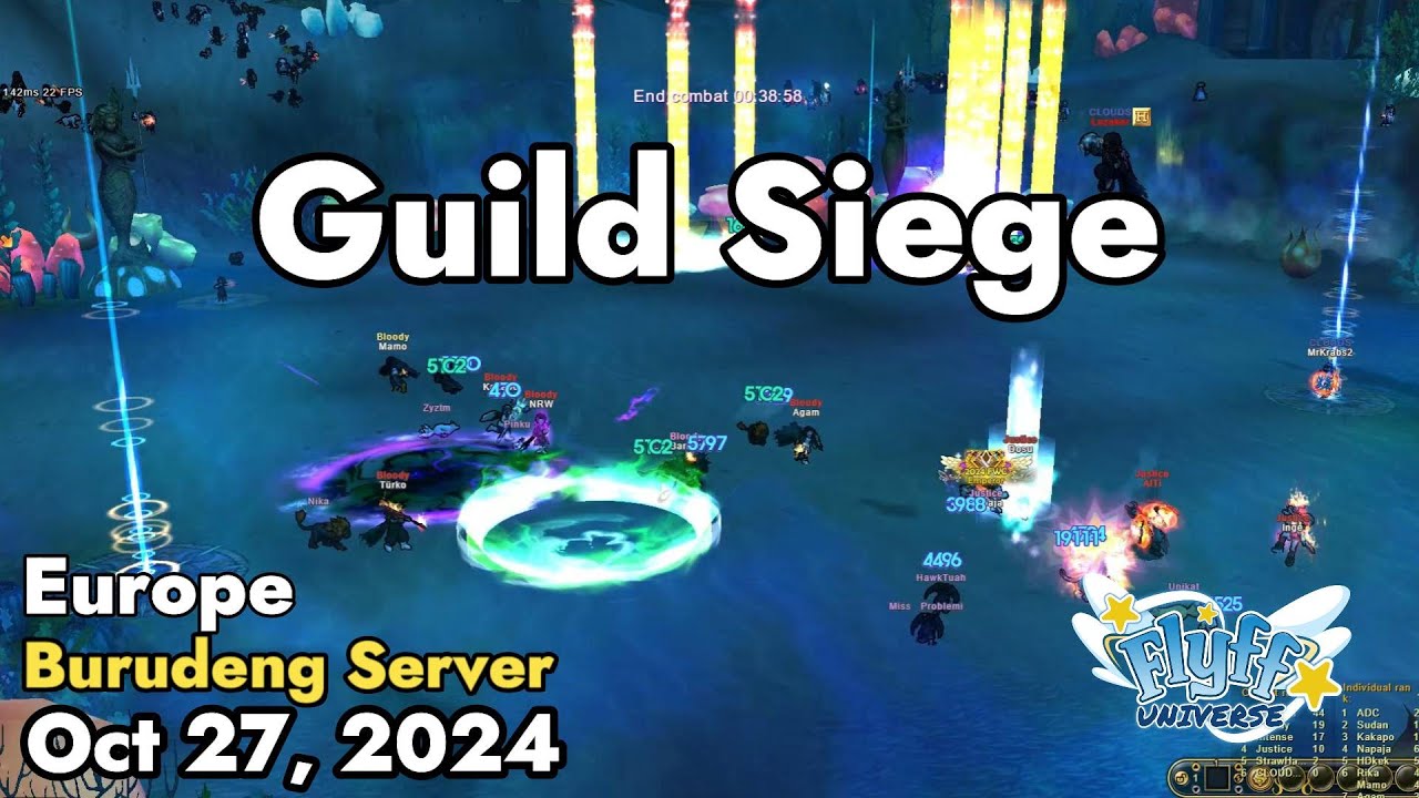 Guild Siege (Burudeng Server) October 27, 2024 | Flyff Universe
