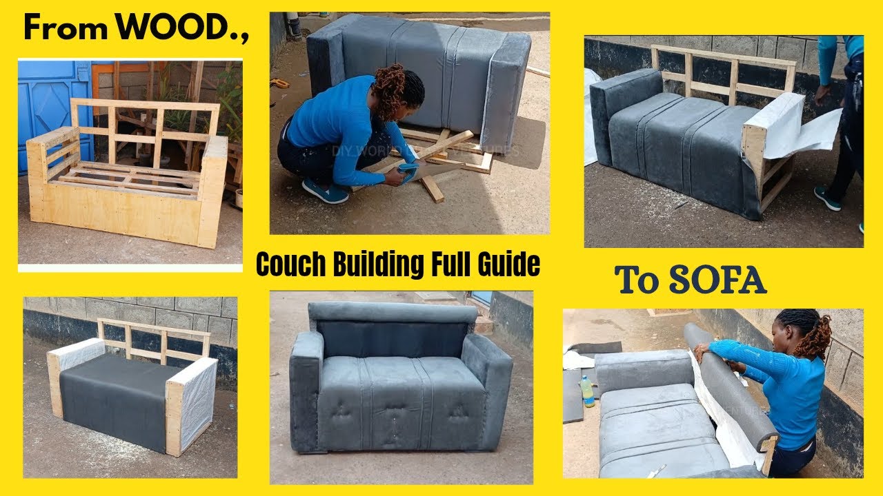 “From Wood Frame to Luxury Sofa | Complete DIY Couch Making Process”