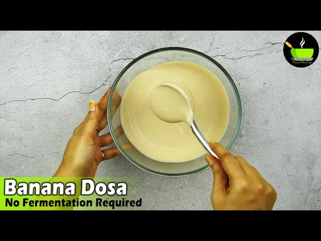 No Fermentation Banana Dosa Recipe | Gluten Free Banana Pancakes | Instant Dosa Recipe |  Breakfast | She Cooks