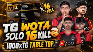 TG WOTA SOLO 16 KILL BOOYAH🔥🥶 IQOOXTG TABLE TOP🥷EMOTE REVENGE RNTX😡 TOTAL GAMING 📈#freefire #viral  screenshot 1