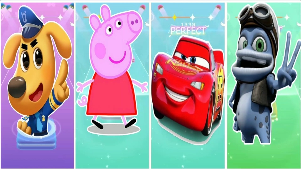 Sherif labrador vs Peppa pig vs McQueen vs Crazy frog