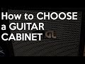 How to Choose a GUITAR CABINET | Spectresoundstudios TUTORIAL