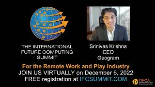 Geogram is Speaking at the International Future Computing Summit