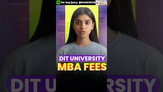 DIT University MBA Fees 2026 💰 Full Cost Breakdown + ROI!