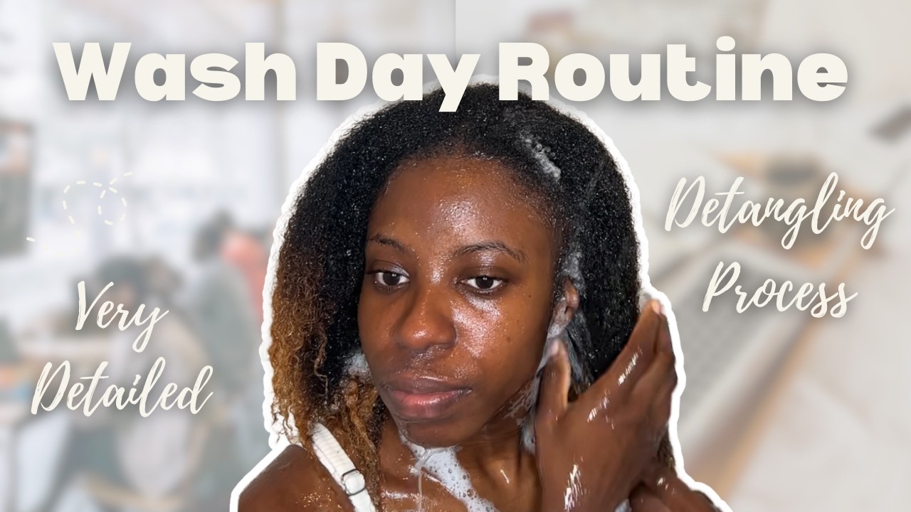 My Detailed Wash Day Routine + How To Detangle Type 4 Natural Hair (Low Porosity)
