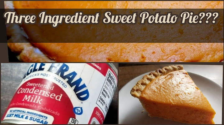 Mississippi sweet potato pie with condensed milk