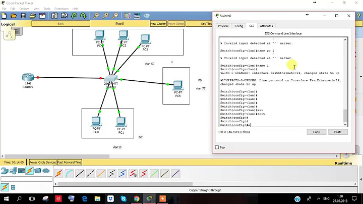 Настройка Vlan комутаторах Cisco
