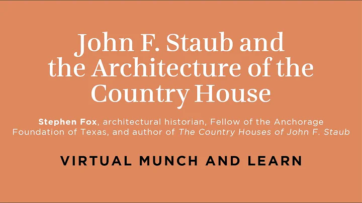 Munch and Learn: John F. Staub and the Architectur...