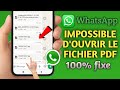 WhatsApp ne peut pas ouvrir les fichiers PDF || Comment résoudre le problème d’ouverture du fichier 