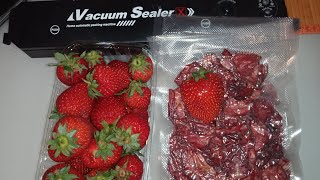 Ваакуматор  Vacuum Sealer X. Инструкция. Сушу и храню клубнику 🍓