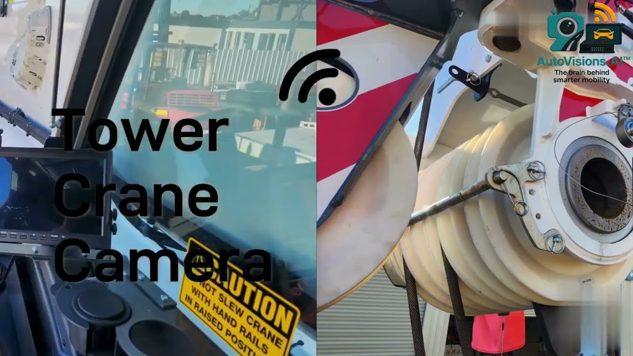 AutoVisions AI™ Tower Crane 30x zoom camera & wireless monitoring camera
