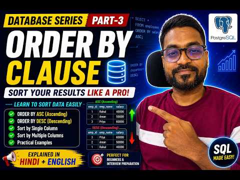 Learn ORDER BY in PostgreSQL | ASC & DESC Sorting Explained | Episode 3 #postgresql #learning #sql