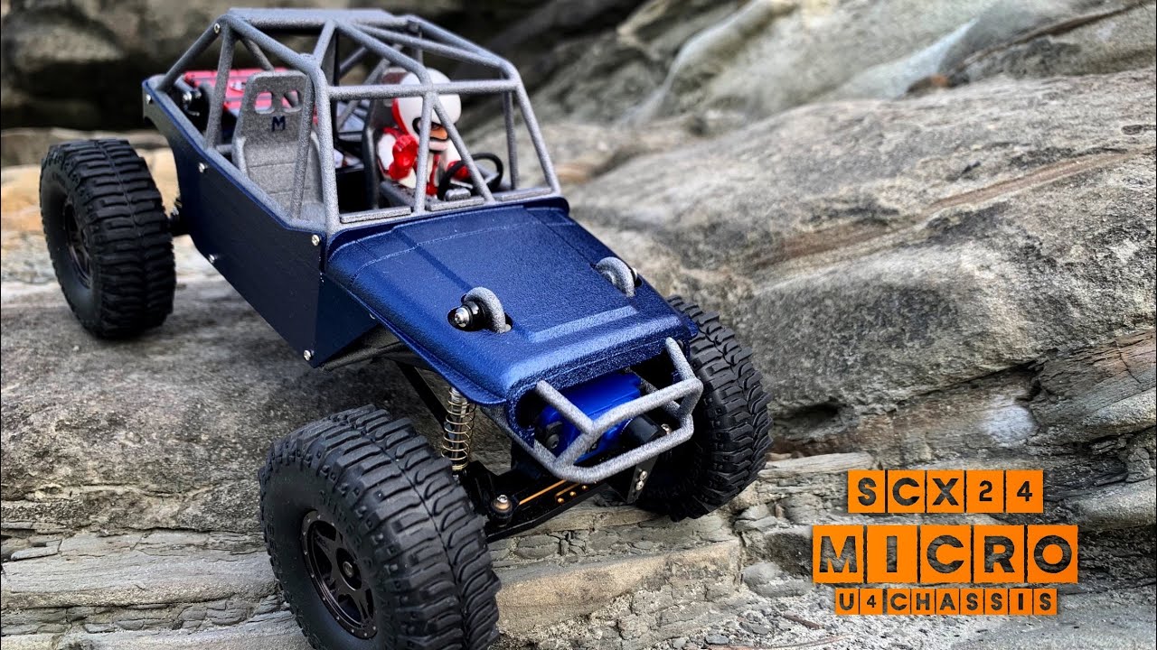 AXIAL  SCX24  JEEP Micro crawler mini U4 chassis adventure #3