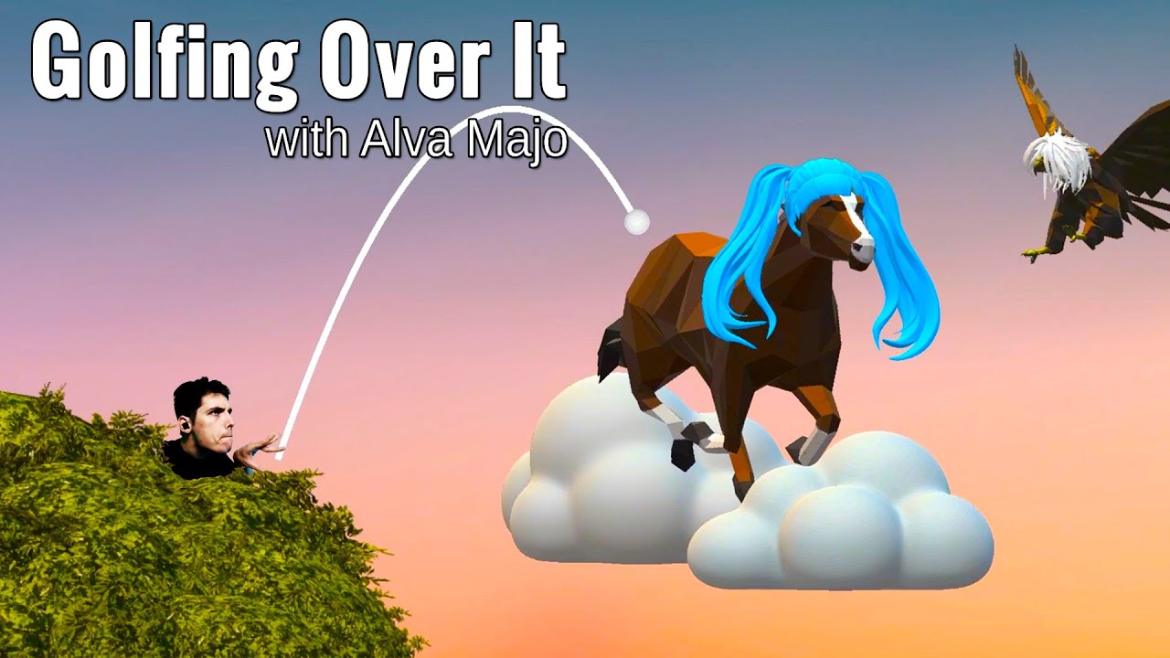 ОЧЕНЬ СТРАННЫЙ ГОЛЬФ // Golfing Over It with Alva Majo // Обзор // НА РАЗОК
