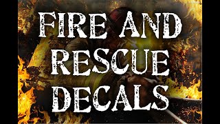Decals and stickers for Fire, Rescue Police and the Emergency service community.