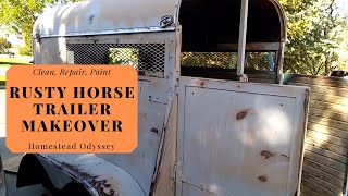 Clean With Me Horse Trailer Clean Out Repair And Makeover Youtube