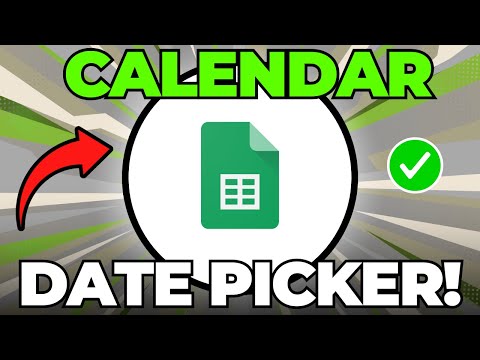 How to Add a Calendar Date Picker in Google Sheets (Updated)