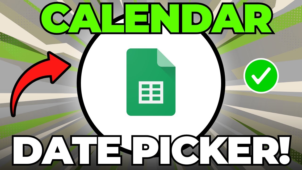 How to Add a Calendar Date Picker in Google Sheets (Updated) - YouTube