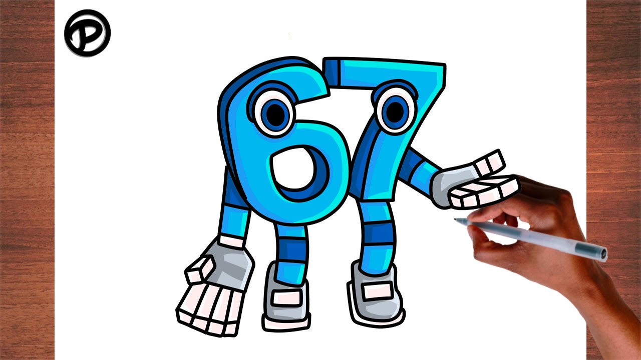 How to Draw 67 Fom Steal a Brainrot Roblox Step by step - YouTube