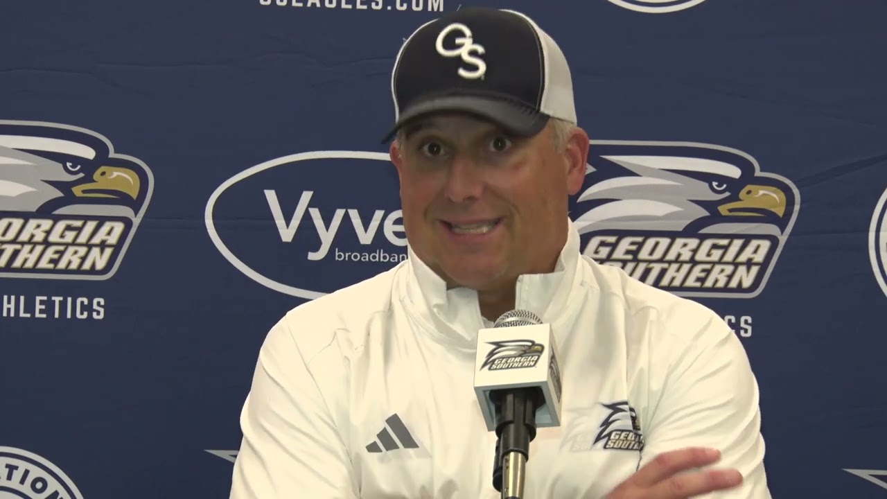GA Southern vs ODU Post with coach Clay Helton