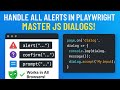 How to handle alerts in playwright