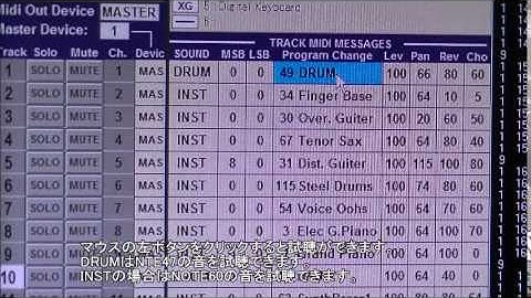 JJ-Sequencer (チャンネル10以外でトラムキット)