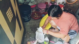 kitchen cleaning | floor cleaning | kavya housewife vlog |