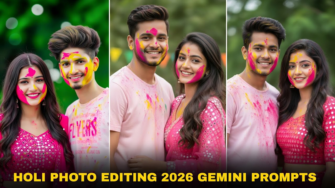 Google gemini holi photo editing | Ai se holi ka photo kaise banaen | Gemini photo edit
