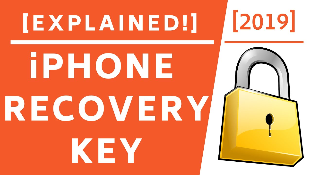 Apple ID Recovery Key! [Explained]-2019