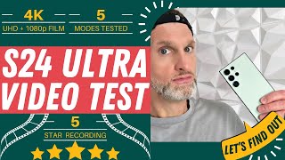 Samsung Galaxy S24 Ultra Video Review Test 4K UHD 1080p Selfie + Rear Camera vs Portrait Screen S23 screenshot 5