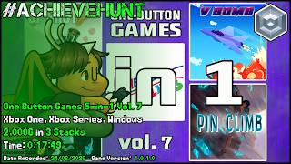 #AchieveHunt - One Button Games 5-in-1 Vol. 7 (Xbox One, Xbox Series, Windows) - 2,000G in 17m 49s!