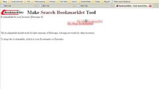 Create a Site Search Bookmarklet For your Blog or Website