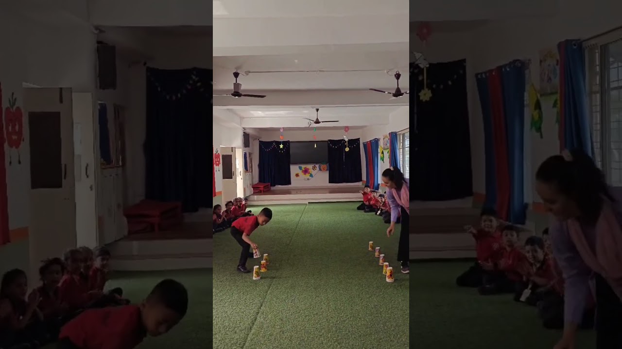 Paper Cup Relay Challenge! 🥤🏃|| The Bas School || UKG