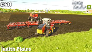 Cultivating Field And Big Seeding Contract Work | Judith Plains | FS25 #60