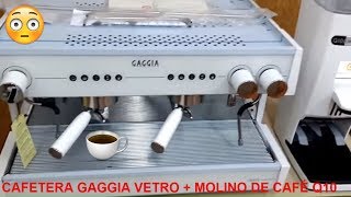 ☕️ Cafetera Gaggia Vetro + Molino Q10 ☕️ - YouTube