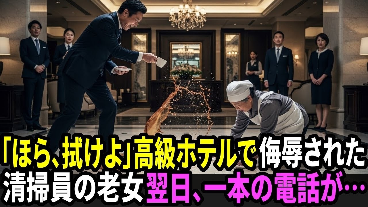 高級ホテルの支配人に罵倒された清掃員のおばあさん──翌朝、本社からの一本の電話で全てが覆った理由とは