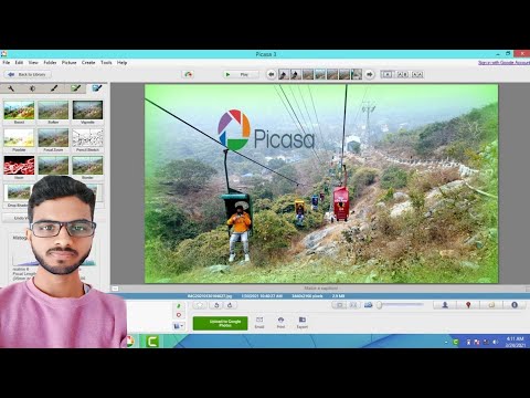 how to edit photo in picasa 3 in hindi || picasa 3 me photo edit kaise kare || photo editing.